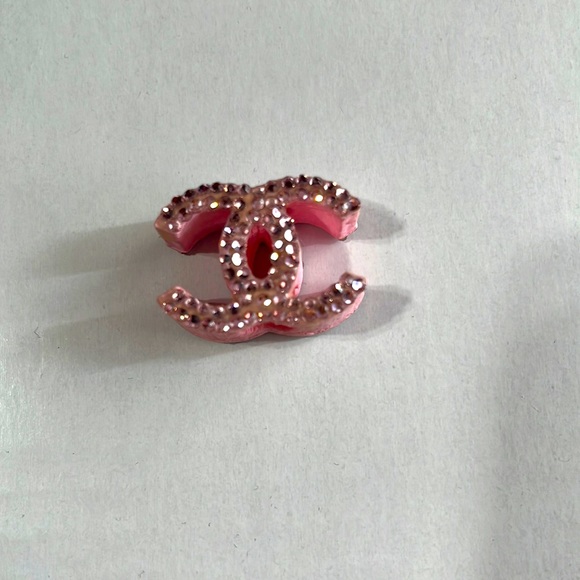 Other - Pink rhinestone bling straw topper decoration cc